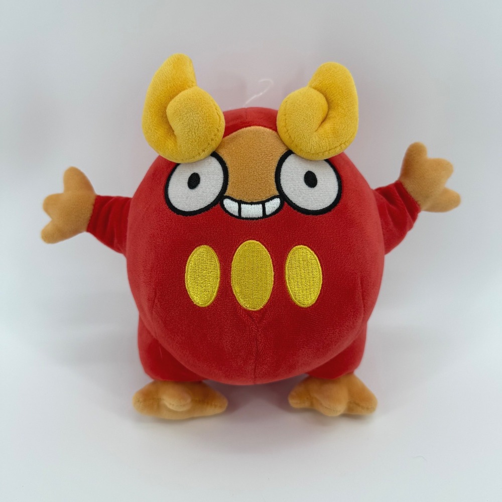 Pokemon Darumaka 8 Inch Plush Toy Jazwares PKW3086 Fire Type Red Stuffed Animal